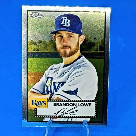2021 Topps Chrome Platinum Anniversary - Brandon Lowe #326 - Picture 2 of 5